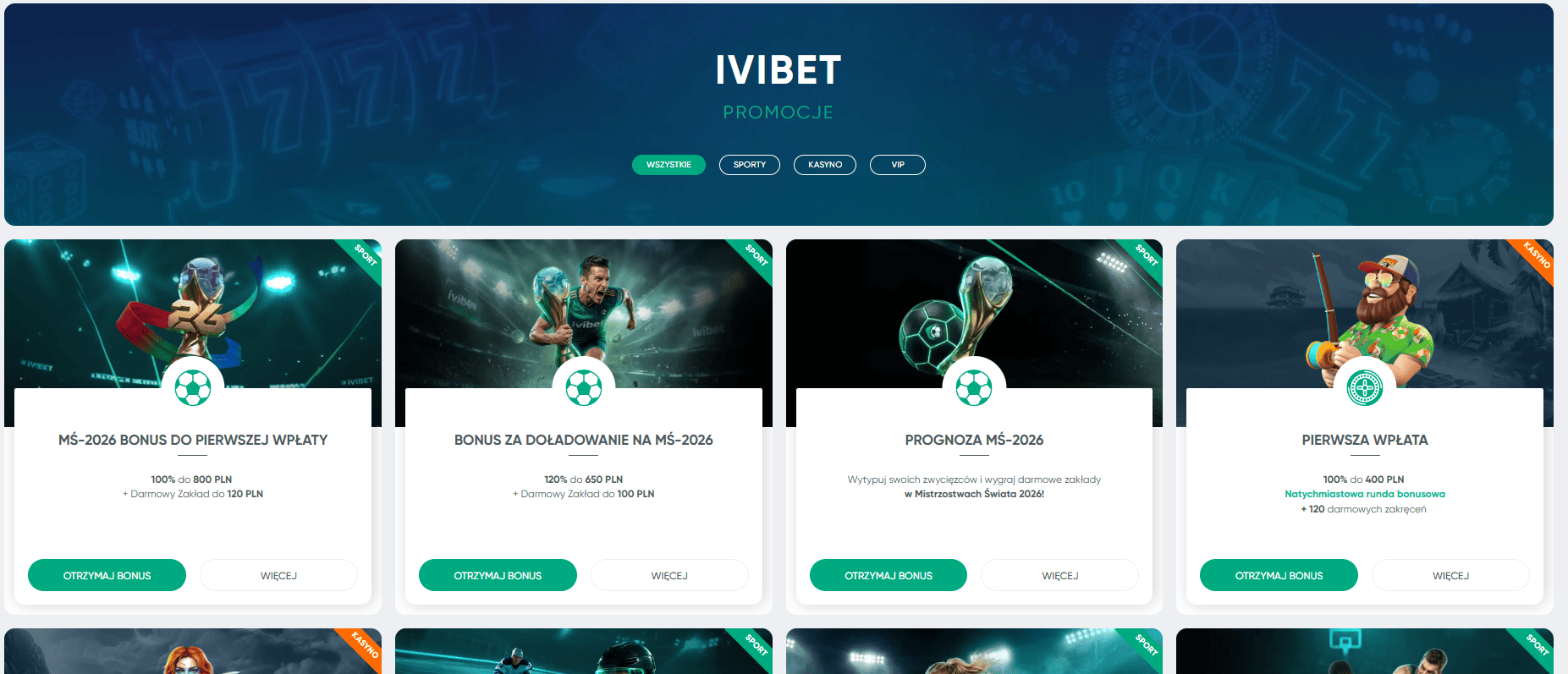 Pakiet Powitalny Dla Polskich Graczy (PL) Ivibet